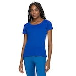 Camiseta Lauf Manga Curta Basic Color - Feminina AZUL