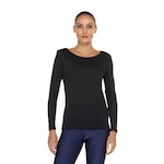 Camiseta Lauf Manga Longa Basic - Feminina PRETO