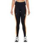 Calça Leeging Feminina Authen com Proteção Solar Grit Focus PRETO/LARANJA