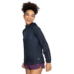 Jaqueta Corta-Vento Feminina Oxer com Capuz Run Faster Packable AZUL ESCURO