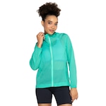 Jaqueta Corta-Vento Feminina Oxer com Capuz Run Faster Packable VERDE CLARO