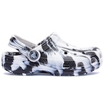 Sandália Crocs Classic Marbled Clog T - Infantil PRETO/BRANCO