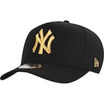 Boné Aba Curva New York Yankees MLB New Era Snapback BLK - Adulto PRETO