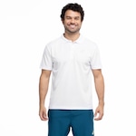 Camisa Polo Masculina ASICS Manga Curta Botões BRANCO