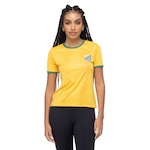 Camiseta Santos Feminina Braziline Matis AMARELO