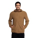 Jaqueta Masculina Nord com Capuz Fleece MARROM