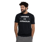 Camiseta Masculina Under Armour Manga Curta Tech 2 WM GP SS BRZ PRETO