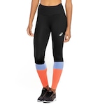 Calça Legging Feminina ASICS Color Preto/Coral