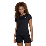 Camiseta Feminina ASICS Manga Curta Trainning Basic PRETO