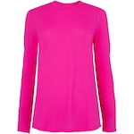 Camiseta Manga Longa Feminina Oxer Crepinho Jogging ROSA