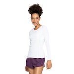 Camiseta Feminina Oxer Manga Longa Run BRANCO