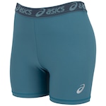 Bermuda Feminina ASICS com Proteção Solar Toya Run Basic AZUL CLARO