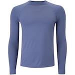 Camiseta Manga Longa Masculina Oxer com Proteção Solar UV AZUL