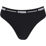 Kit de Calcinhas Puma com 2 Unidades - Adulto PRETO/ROSA