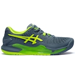 Tênis ASICS Gel-Resolution 9 - Masculino Azul/Verde