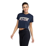 Camiseta Vestem Feminina Manga Curta Lima AZUL ESCURO