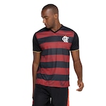 Camiseta do Flamengo Masculina Brains Braziline  Vermelho/Preto
