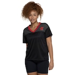 Camiseta do Flamengo Feminina Braziline Mana PRETO