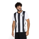 Camiseta do Santos Masculina Braziline Prospective PRETO/BRANCO