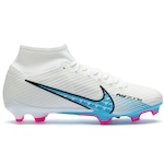 Chuteira de Campo Nike Mercurial Zoom Superfly 9 Academy FG/MG - Adulto BRANCO/ROSA