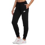 Calça Nike Feminina Sportswear Club Flc Pant Std PRETO/BRANCO