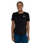 Camiseta Feminina Nike Manga Curta Sportswear Club PRETO