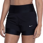 Short Feminino Nike Dri-Fit 2N1 Swift PRETO/PRATA