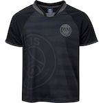 Camiseta do PSG Infantil Braziline Eiffel PRETO