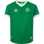 Camisa da Chapecoense I 23 Umbro - Infantil VERDE/BRANCO