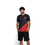 Camisa do Athletico-PR CAP III 23 Masculina Umbro PRETO/VERMELHO