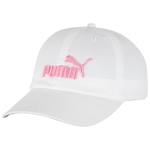 Boné Puma Aba Curva Strapback Ess Bb Cap No 1 Logo - Adulto BRANCO/ROSA