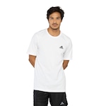 Camiseta Masculina adidas Manga Curta Logo Pequeno BRANCO