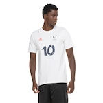 Camiseta do Messi Masculina adidas Manga Curta Grafica CNY BRANCO