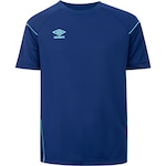 Camiseta Júnior Umbro Manga Curta TWR PIP AZUL ESC/AZUL