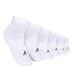 Kit de Meias Sapatilha Cushioned Sportswear Low-Cut com 6 Pares - Adulto BRANCO