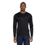 Camiseta Masculina Mizuno Manga Longa Energy PRETO