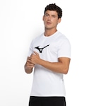 Camiseta Masculina Mizuno Manga Curta Run Spark BRANCO