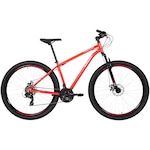 Bicicleta Caloi Vulcan - Aro 29 - Freio a Disco Mecânico - Câmbio Traseiro Shimano - 21 Marchas VERMELHO