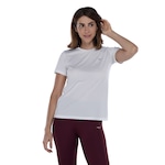 Camiseta Feminina Mizuno Manga Curta Energy BRANCO/PRATA