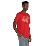 Camiseta Masculina Nike Dri-Fit Manga Curta Slub HB VERMELHO