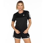 Camiseta adidas Feminina Manga curta Own The Run PRETO