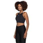 Top Fitness com Bojo Removível Mizuno Média Sustentação Compress Fit - Adulto PRETO