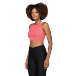 Top Fitness com Bojo Removível Mizuno Média Sustentação Compress Fit - Adulto ROSA