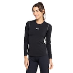 Camiseta Feminina Fila Manga Longa Thermo Slim PRETO