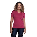 Camiseta Feminina Fila Manga Curta Basic VINHO