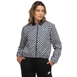 Jaqueta Nike Feminina Sportswear Gingham Coach PRETO/BRANCO