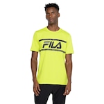 Camiseta Masculina Fila Manga Curta Letter Colors VERDE CLARO