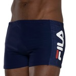 Sunga Boxer Adulto Fila Side Print AZUL ESCURO