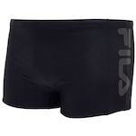 Sunga Boxer Adulto Fila Side Print Preto/Preto