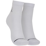 Kit de Meias Cano Médio Nike Chush Poly Ankle com 3 Pares Adulto BRANCO/PRETO